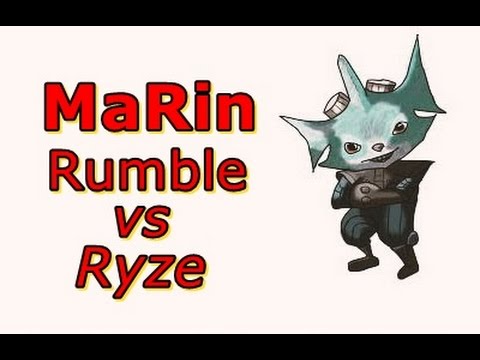 LOL Pro - SKT T1 MaRin Rumble vs Ryze - Korea SoloQ (Full game)