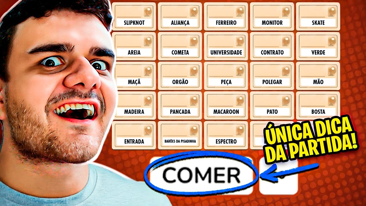CODENAMES mas SÓ PODE DAR UMA DICA NA PARTIDA INTEIRA!!