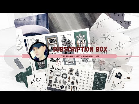 | SUBSCRIPTION BOX | THE PLANNER SPOT | NOVEMBER 2022 |