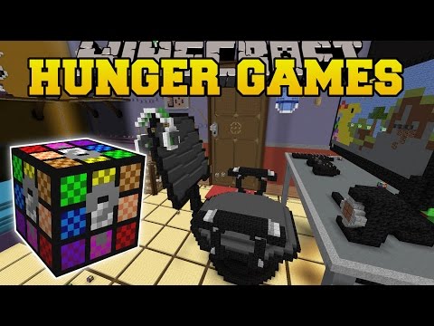 Minecraft: GAMER'S ROOM HUNGER GAMES - Lucky Block Mod - Modded Mini-Game