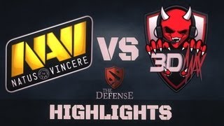 Na`Vi vs 3DMAX Highlights @ The Defense 3