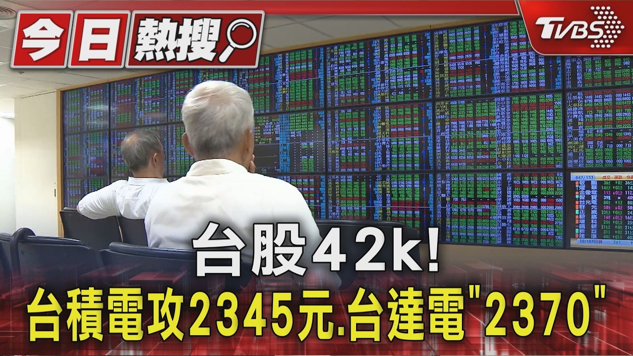 台股狂飆站上4萬2千點!台積電、台達電雙創新高 外資海嘯湧入