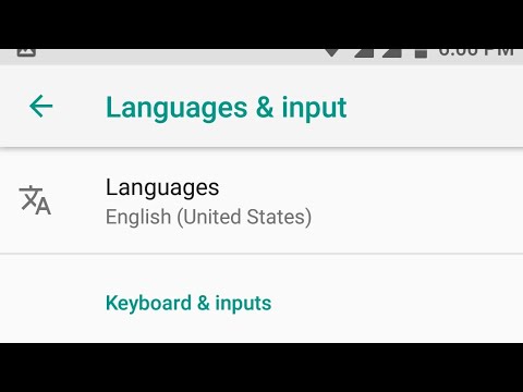 Xiaomi mi a2 how to change language