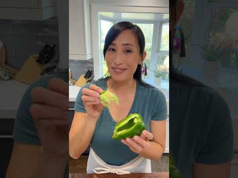 Part of a video titled Trying this Bell Pepper Seed Hack! - YouTube