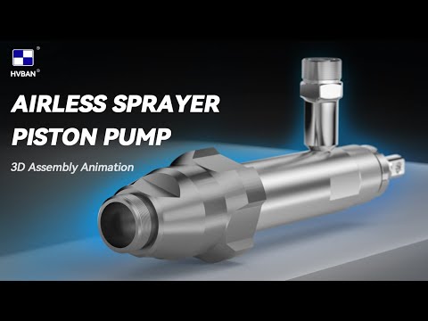 Airless Sprayer Piston Pump: A 3D Product Assembly Animation 丨HVBAN