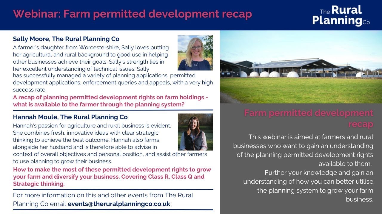 Farm Permitted Development Rights Recap