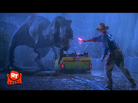 Jurassic Park (1993) - Tyrannosaurus Rex Attack Scene | Movieclips