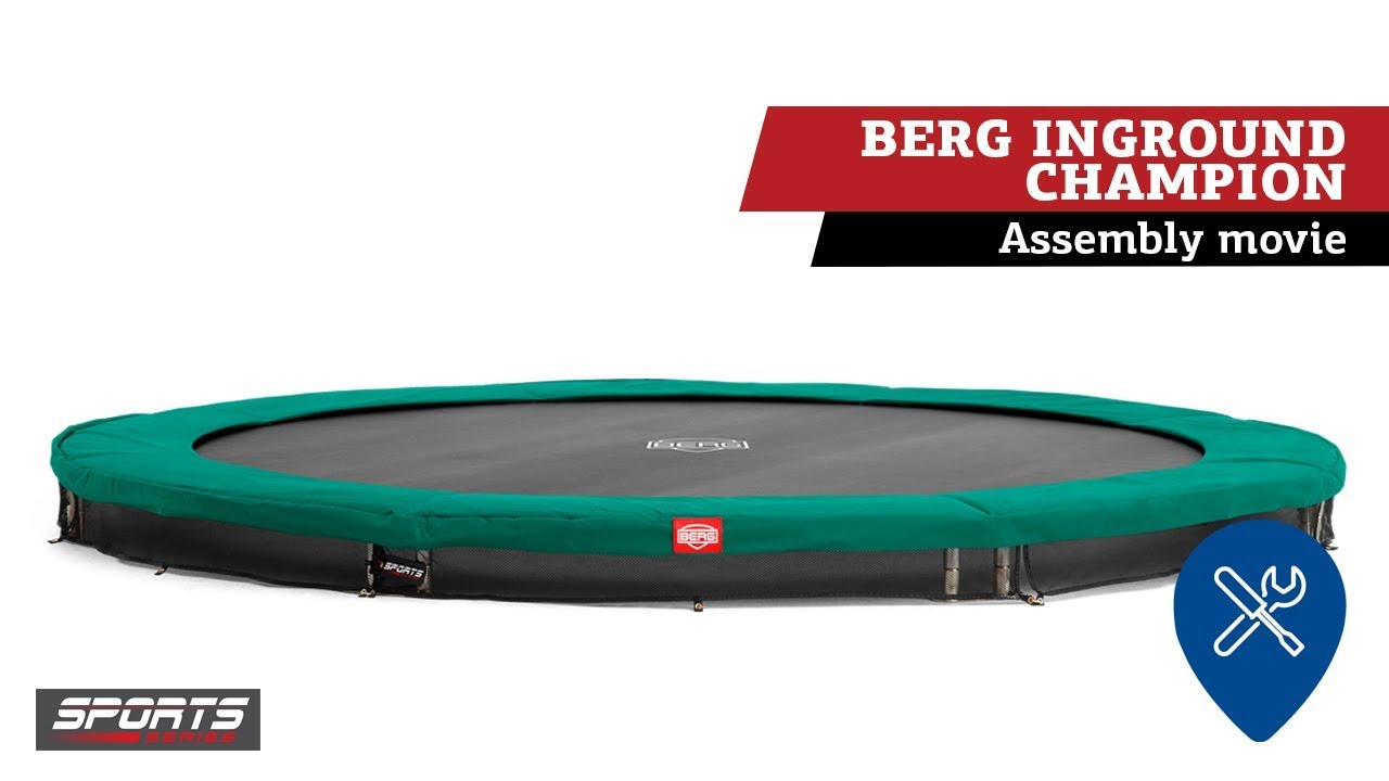 Батут Berg InGround Champion Grey 430 см с сеткой Comfort