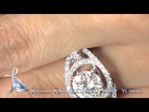 ER-0192 - 3.77 Carat E-I1 Natural Round Diamond Engagement Ring 14k Gold Vintage Style