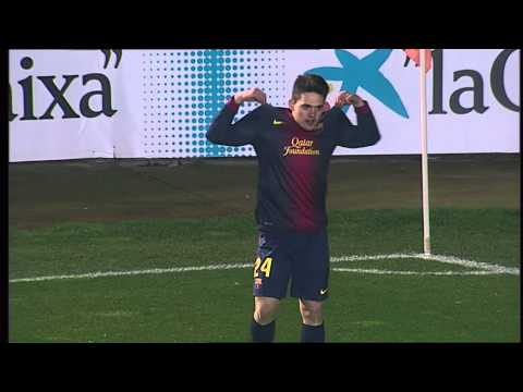 Gol de Joan Román (4-2) en el FC Barcelona - Xerez CD - HD