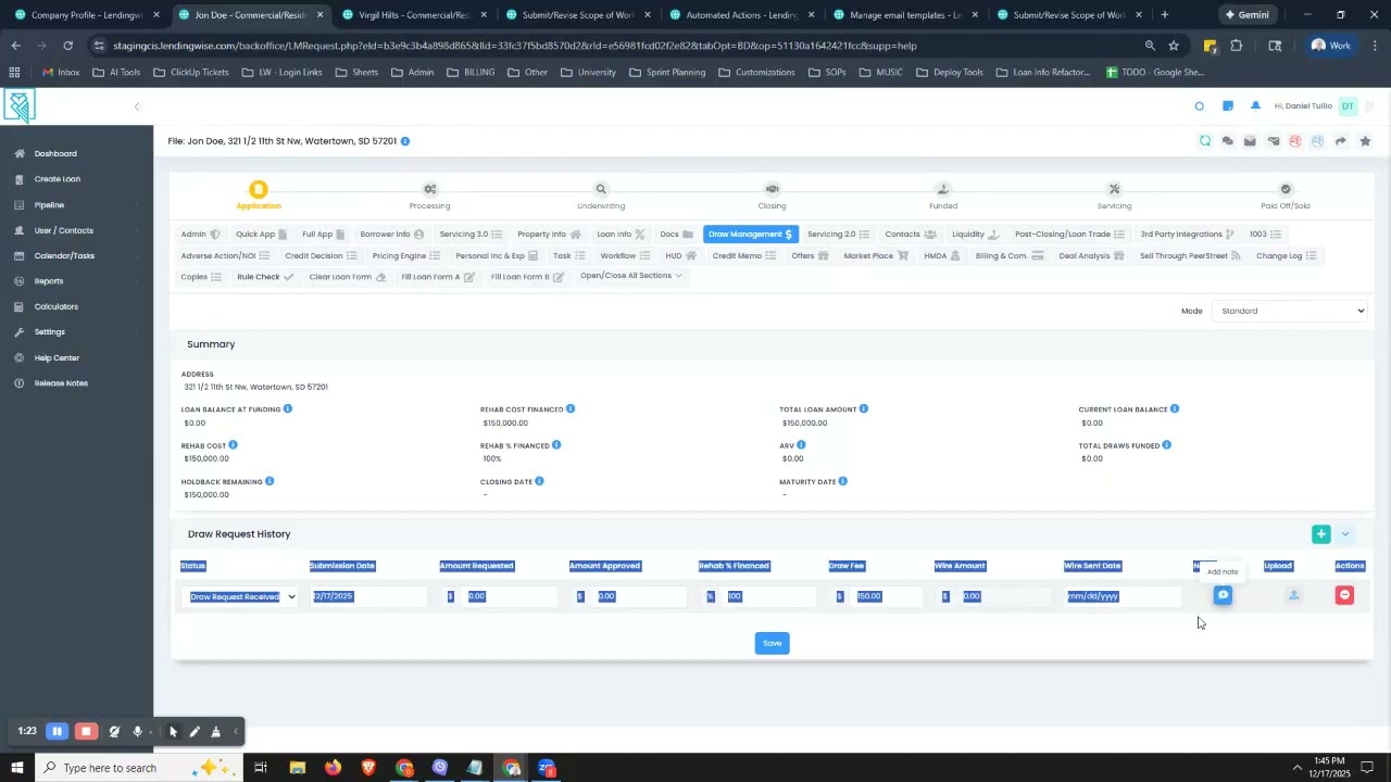 Watch the Draw Management video