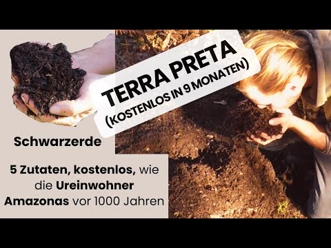 Make your own Terra Preta/Black Earth for free with 5 ingredients / rock dust, liquid manure & le...