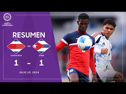 U20Championship 2024 | Costa Rica 1-1 Cuba | Grupo A