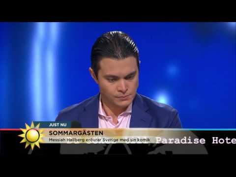 Stand up-stjärnskottet Messiah Hallberg: "Ingen förstod min humor" - Nyhetsmorgon (TV4)