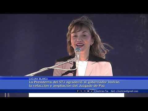 INSFRÁN INAUGURÓ REFACCIÓN DE JUZGADO DE PAZ DE LAGUNA BLANCA