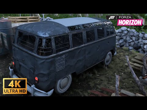 Rebuilding Abandoned VOLKSWAGEN TYPE 2 DE LUXE Into Wooden Classic Style | 4K Forza Horizon 5