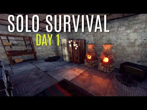 STARTING and Surviving  a FRESH WIPE - DAY 1 - Rust Solo Survival