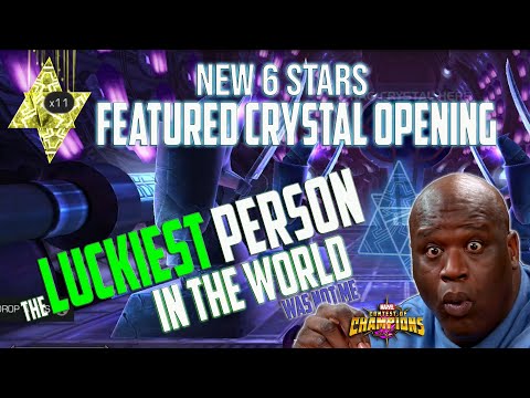 CRAZIEST New 6 Stars Featured Crystal Opening, Thanks KABAM | Marvel Contest Of Champions