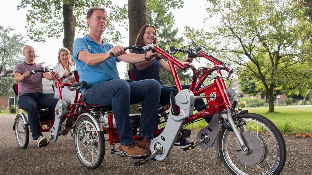 Watch video FunTrain: side-by-side tandem bike trailer Now FunTrain: side-by-side tandem bike trailer