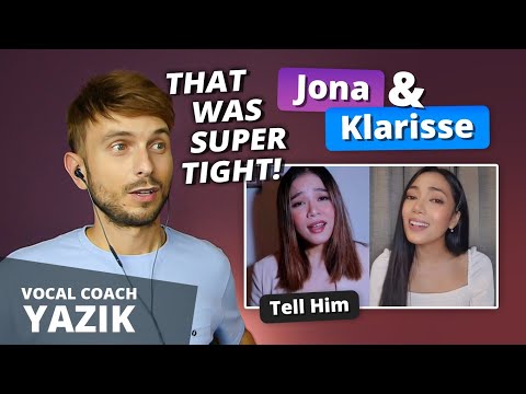 Vocal Coach YAZIK reaction to Jona & Klarisse - Tell Him
