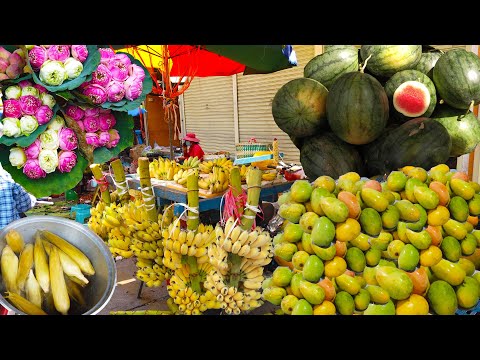 Deum Ampel Market Food Scenes On Sunday  - Walking Tour Around Market