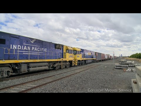 4PM4 Freight Train With Shipping Containers & Steel Wagons (2/4/2023) - PoathTV Australian Railway