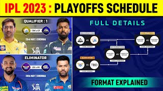 IPL 2023 Playoffs Schedule & Format Explain | IPL Semifinal 2023 Schedule | IPL 2023 Qualified Teams