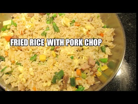 How to Make Fried Rice with Grilled Pork Chop/ Less Than10 minutes to Cook | Gelli S.
