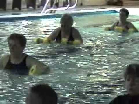 My mother at the Pointe-Claire swimming pool