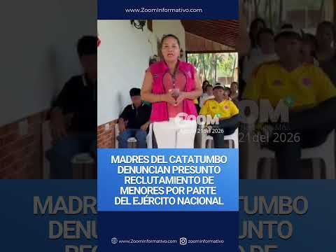 Madres del Catatumbo denuncian presunto reclutamiento de menores por parte del Ejército Nacional