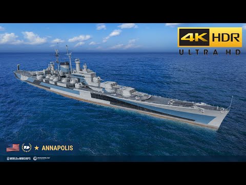 #0856 World of Warships Annapolis alternative fire mode yolo 4K HDR 60 FPS us super cruiser random