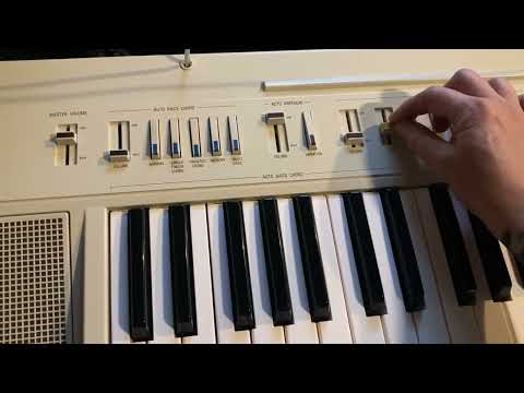 Yamaha PS-20 Automatic Bass Chord System 1981 Keyboard Synth + Stand image 14