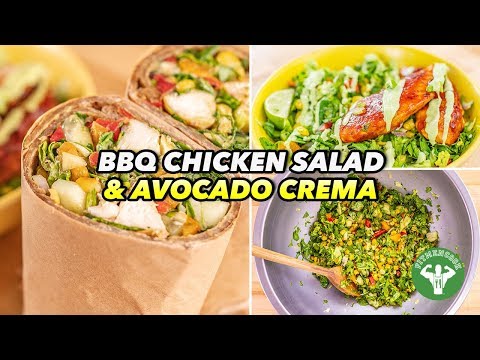 BBQ Chicken Salad & Avocado Crema