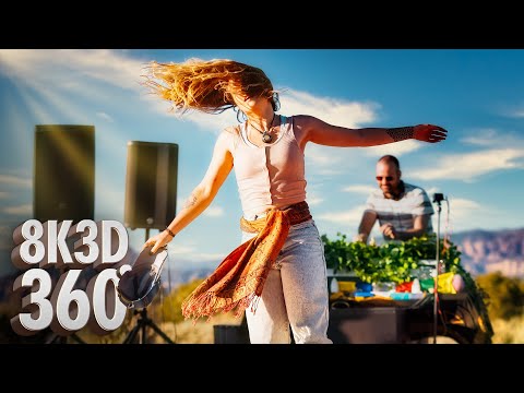 3D 360° Shuffle Dance Video: Waveluxe - Right Here | Jaytech Anjunabeats Live at Zion | Meta Quest