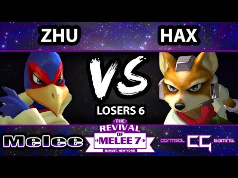 Revival of Melee 7 - Hax (Fox) Vs. Zhu (Falco) - Losers Bracket
