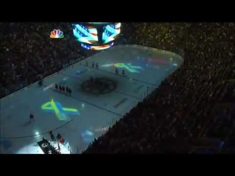 Boston Crowd Sings National Anthem, First Post-Marathon Bombing Sporting Event