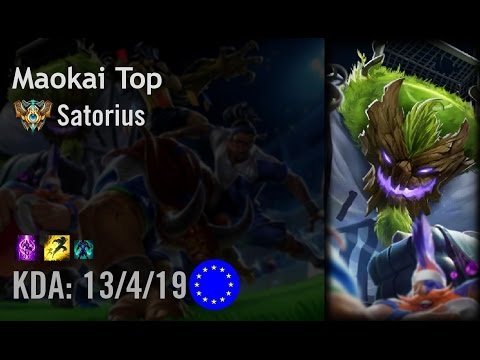 Maokai Top vs Trundle - Satorius - EUW Challenger Patch 6.9