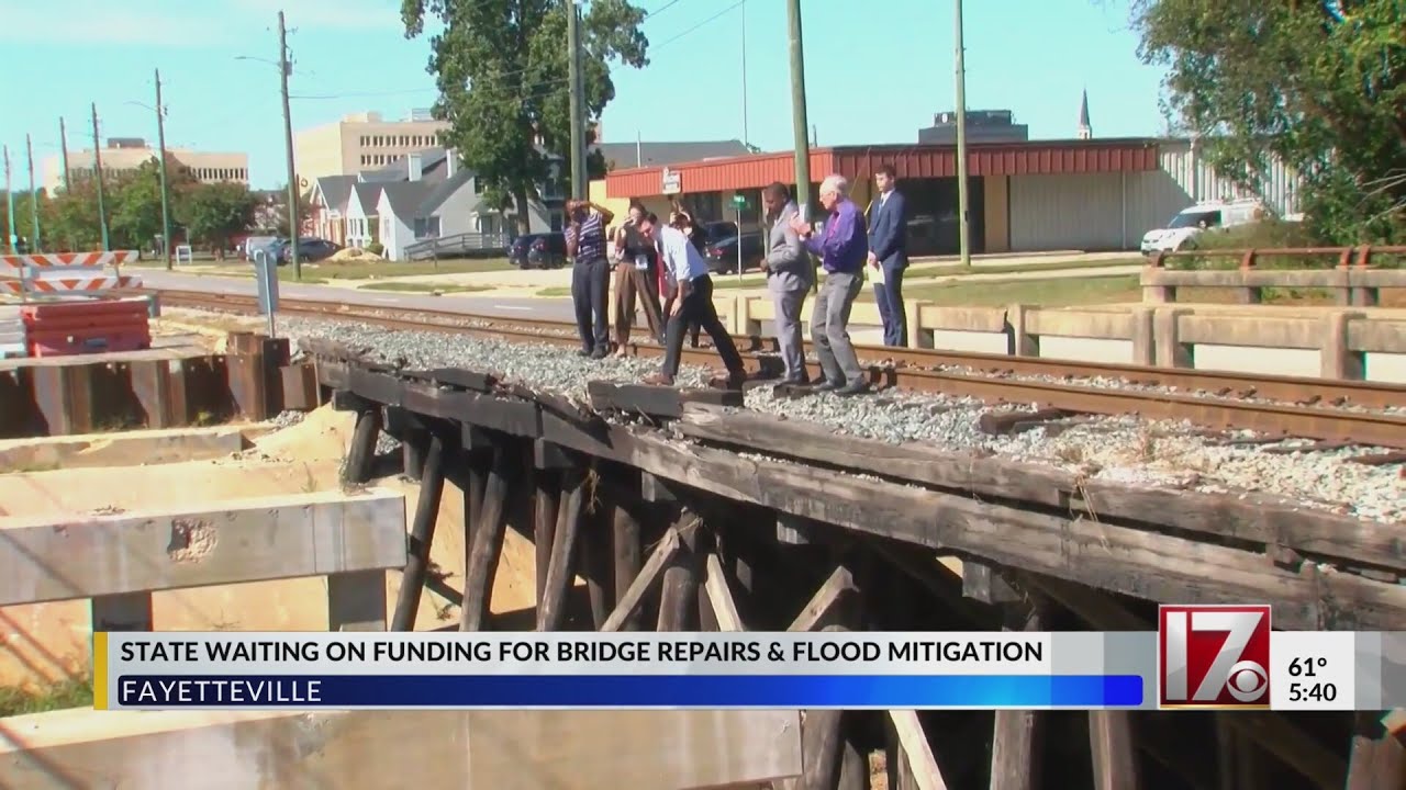 NC waiting on FEMA funds for Fayetteville bridge repairs, flood mitigation