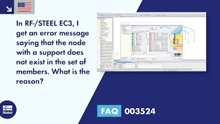 FAQ 003524 | In RF-/STEEL EC3, I get the error message that a node with support is not ...