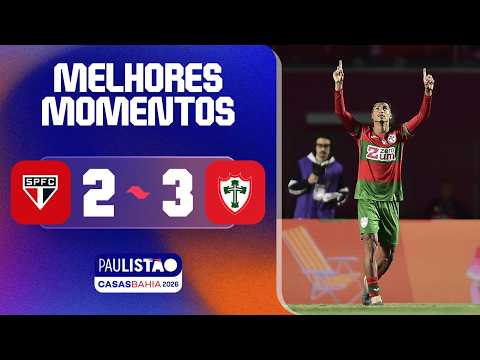 Gols e lances de São Paulo x Portuguesa