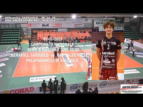 SERIE B MASCHILE  KERAKOLL SASSUOLO vs  GAS SALES VOLLEY  PC  02/11/2023