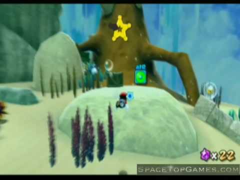 Super Mario Galaxy Walkthrough Part 25 - Kitchen - Beachbowl Galaxy - Sunken Treasure