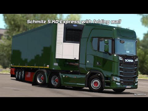 [ETS 2] Schmitz S.KO Express with folding wall v1.4 - trailer preview