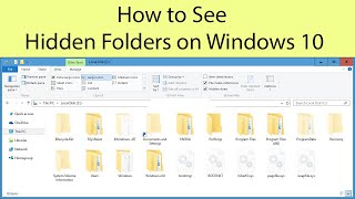 How to See Hidden Folders on Windows 10?