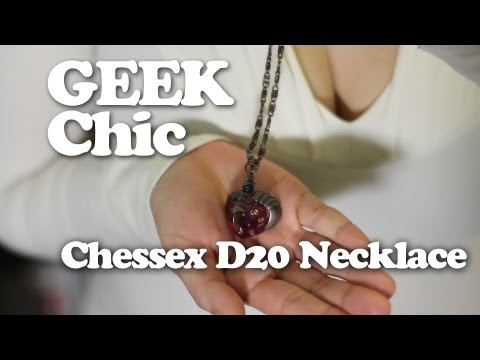 Chessex D20 Necklace -  Geek Chic #003 with Michelle Osorio
