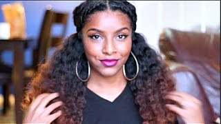 Fluffy Braid Out W/ Braided Crown