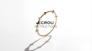 Cartier Instructions: Écrou Bracelet