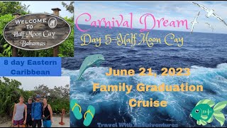 Beach Day Dreams! 🌴 Carnival Dream Visits Half Moon Cay – Day 5 Adventures