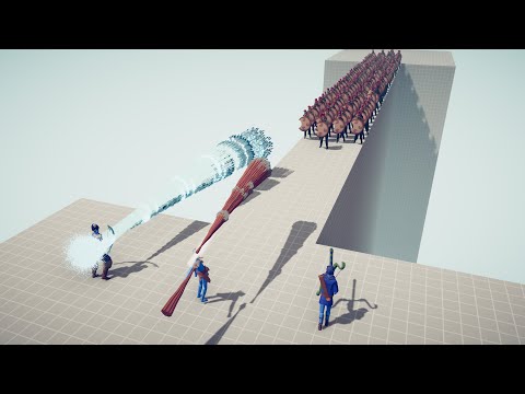 GODS TRIO vs 100x SPEARTON DEAD  - Totally Accurate Battle Simulator TABS