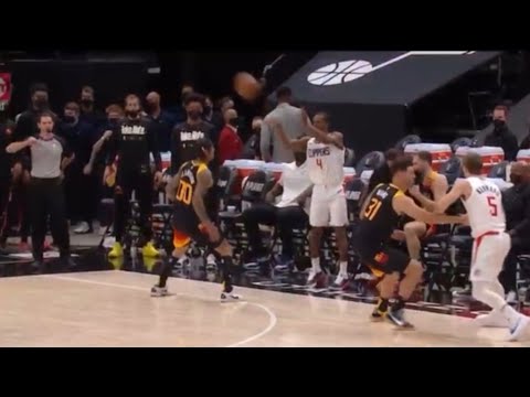 Terrific Pass by Rajon Rondo to Ivica Zubac Two Hand DUNK vs Jazz!